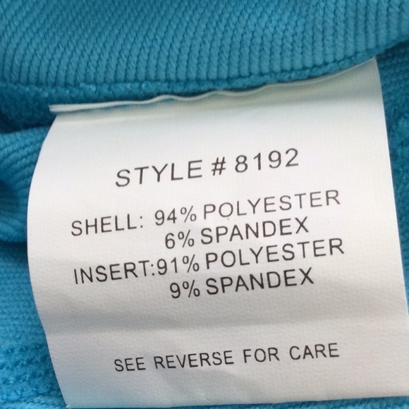 Bellwether top color Turq. & blk.zip front sizeS washable. #92 - Picture 6 of 8